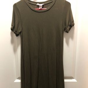 Green t-shirt dress